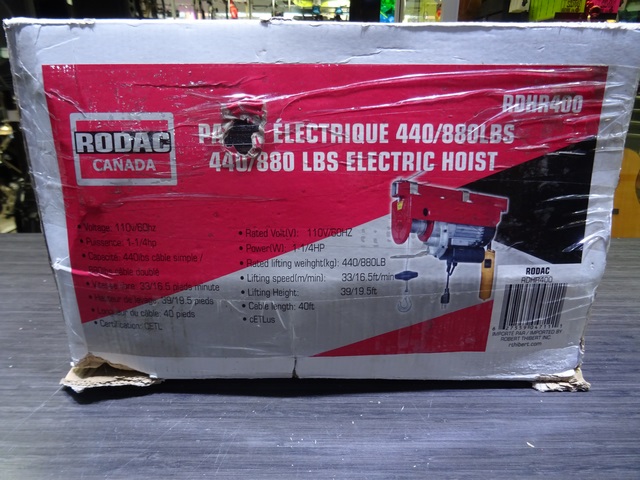 Treuil électrique 110v 440/880 LBS - Image 4