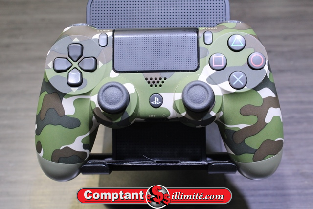 Manette PS4 camo vert