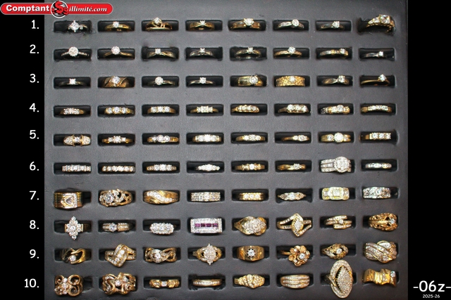vaste sélection de bagues 06Z
