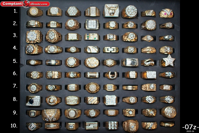 vaste sélection de bagues 07Z