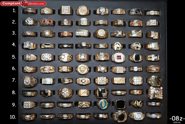 vaste sélection de bagues 08Z