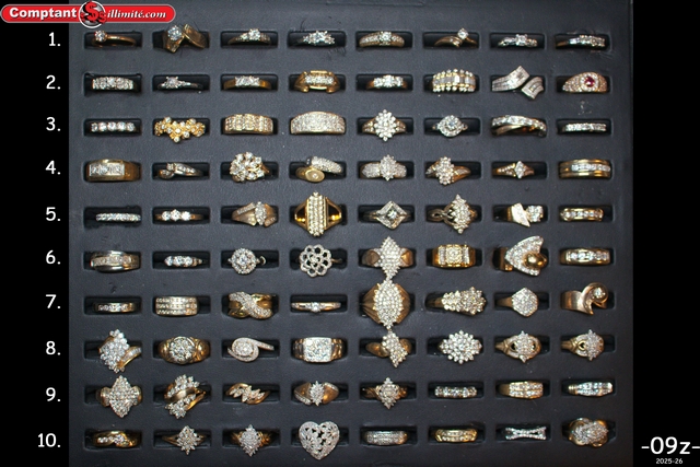 vaste sélection de bagues 09Z