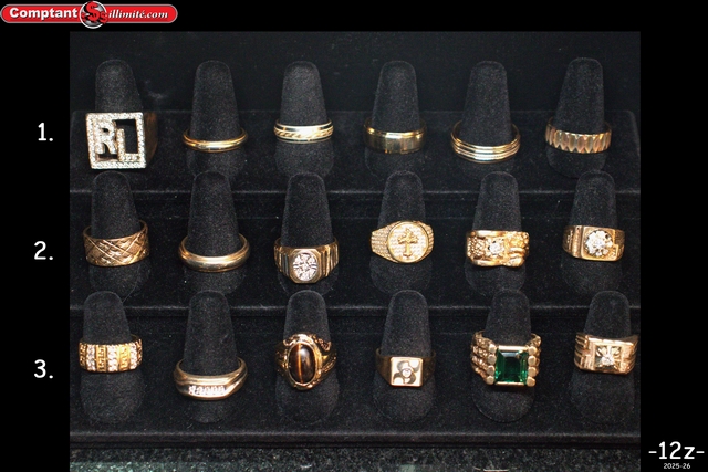 vaste sélection de bagues 12Z