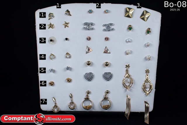 Vaste choix boucle d oreille Bo-08