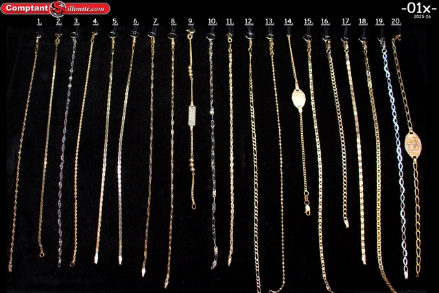 vaste sélection de Bracelets 01X