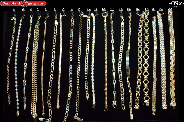 vaste sélection de Bracelets 09X