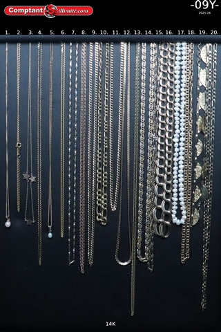 vaste sélection de chaine 09Y
