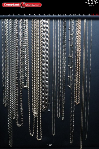 vaste sélection de chaine 11Y