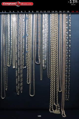 vaste sélection de chaine 13Y
