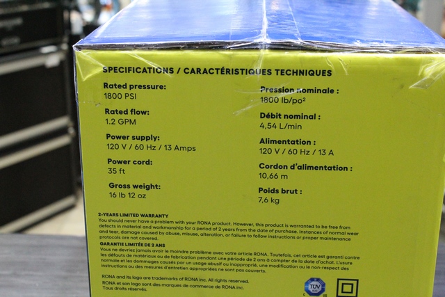 laveuse a pression neuve + facture - Image 2