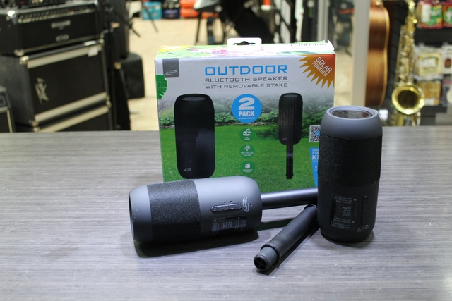 Paire de Haut-parleur solaire (outdoor/indoor) bluetooth  - Image 1