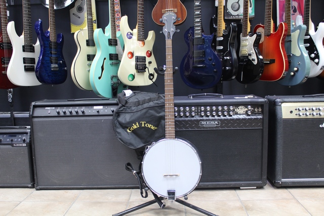 Banjo à 5 cordes à dos ouvert avec étui - Image 1