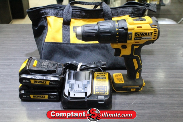 Perceuse+2 batteries+chargeur +sac Dewalt