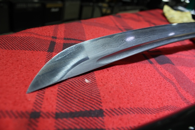 Wakazashi en acier plié Damas forgé à la main - Image 3