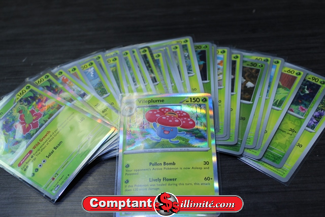 Lot (31) cartes Pokemon (Grass)