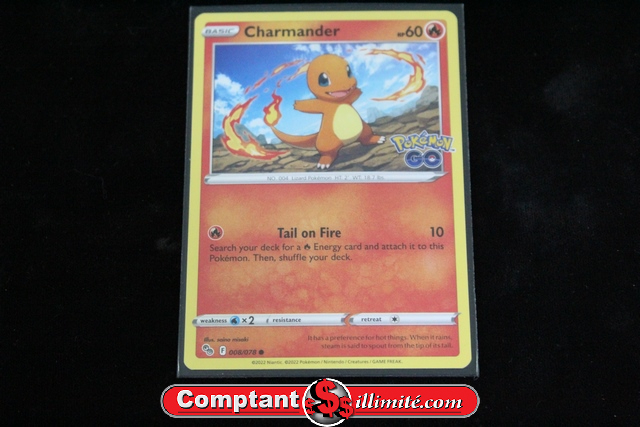 Carte Pokemon Charmander (Pokemon Go) 008/078