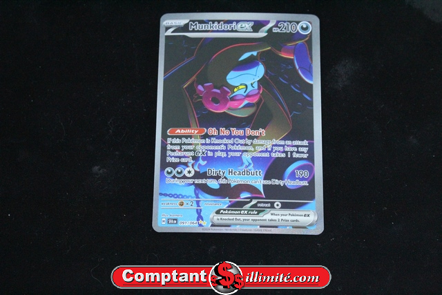 Carte Pokemon Munkidori Ex 091/198 - Image 1