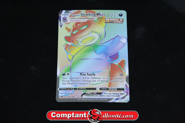 Carte Pokemon Galarian Slowking V Max 207/198 - Image 1