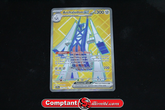 Carte Pokemon Archaludon Ex 224/191 - Image 1
