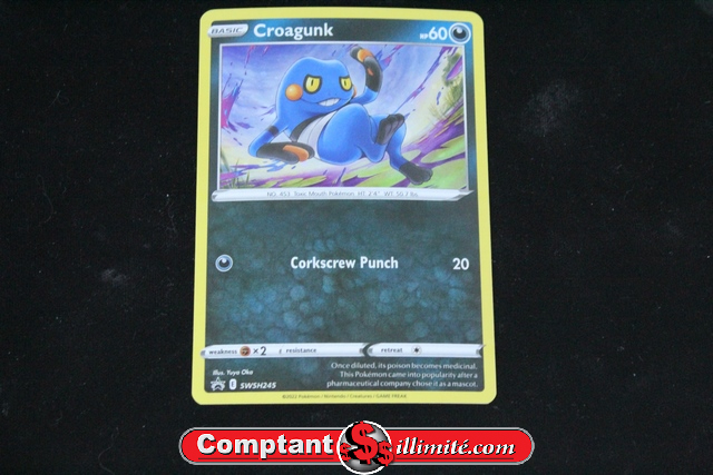 Carte Pokemon Croagunk 245 - Image 1