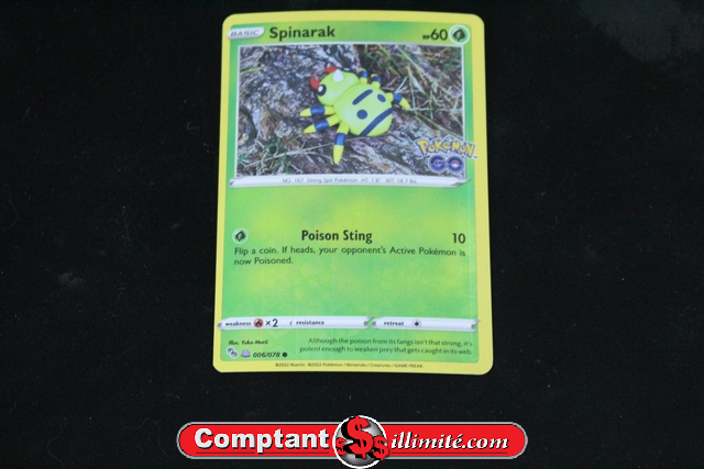 Carte Pokemon Spinarak 006/078 - Image 1