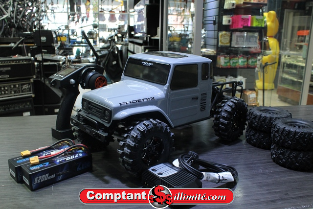 Auto Teleguide (Crawler)+controleur+ chrgeur+3 batterie + 4 peneu - Image 1