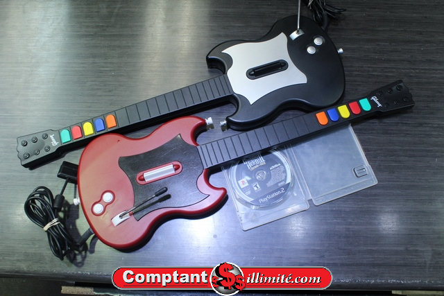 Guitar hero 3 Legend of Rock PS2 + 2 Guitares - Image 1