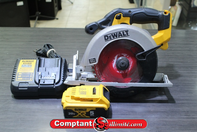 Scie Circulaire Dewalt Dcs391 + batt + chargeur - Image 1
