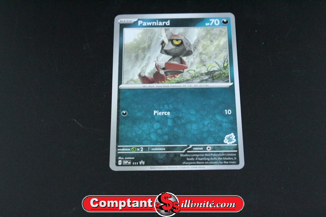 Carte Pokemon Pawniard 111 Promo - Image 1
