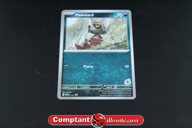 Carte Pokemon Pawniard 111 Promo - Image 1