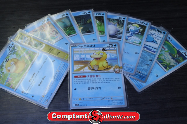 Lot (Water) cartes Pokemon (11) Moitiee Coreen - Image 1