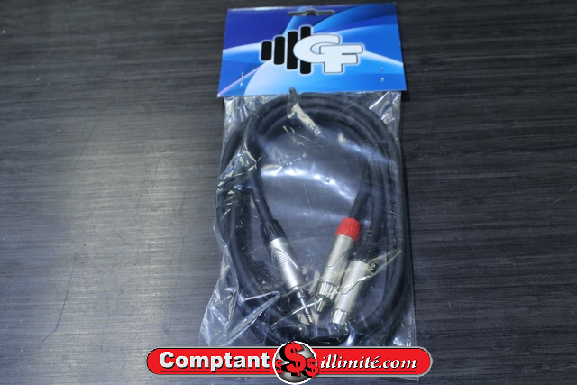 Cable 1/8 stereo vers RCA 5 pied Groove Factory Grf rca-D/18s/05 py-007