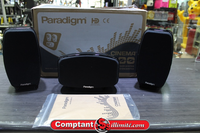 (100 Watts ch) Systeme Enceinte 3.0 Paradigm Cinema 100