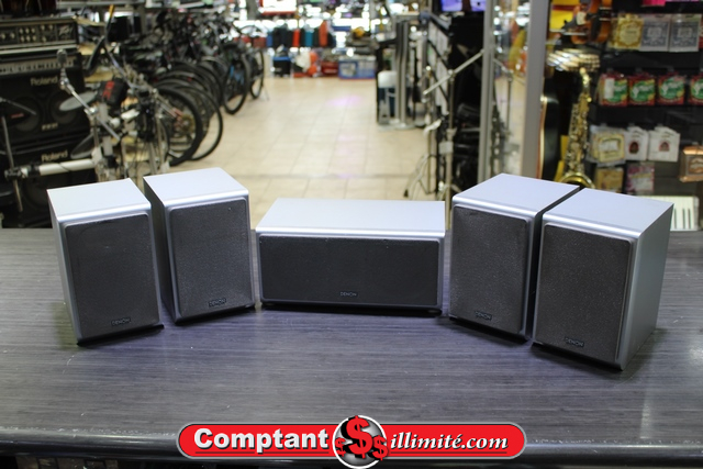 ( 100 Watts chaque) Ensemble 5 haut-parleurs Denon CS-C76/ SC-A76