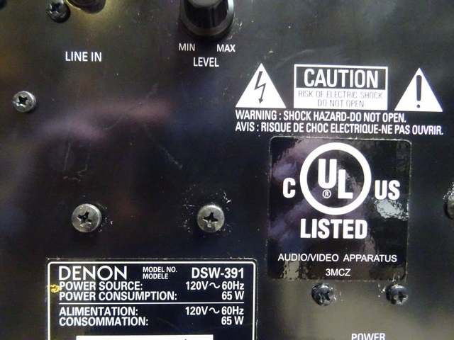 (120 watts) Ensemble 5.1 Cinema Maison Denon SC-F391 / DSW-391 - Image 4
