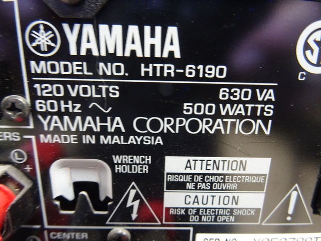 (130 Watts par Canal) Amplificateur 7.1 + TC Yamaha HTR-6190 - Image 4