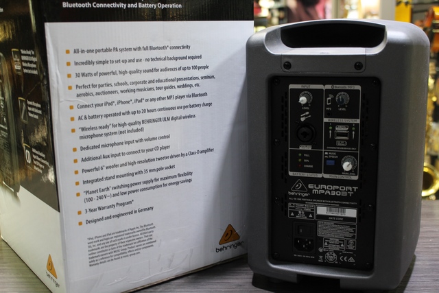 (30 Watts) Amplificateur Bluetooth Behringer Europort MPA30bBT - Image 2