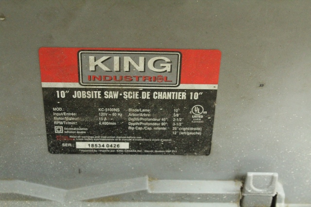 Banc scie King industrial kc-5100ns - Image 3