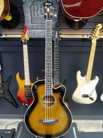 Basse Électro Acoustique 4 Cordes IBANEZ aeb10e-dvs