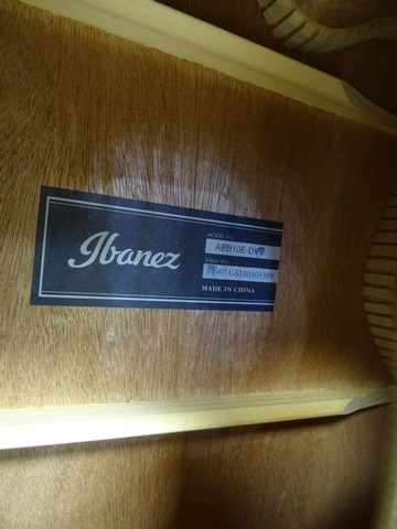 Basse Électro Acoustique 4 Cordes IBANEZ aeb10e-dvs - Image 2