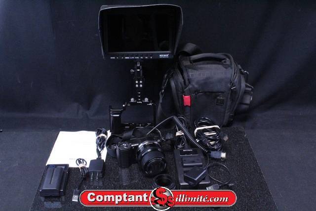 Caméra Sony A5000 +acc + Moniteur F100 7 pouces +stabilisateur Sony/Neewer a5000/f100