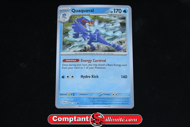 Carte Pokemon Quaquaval 054/198 Cartes