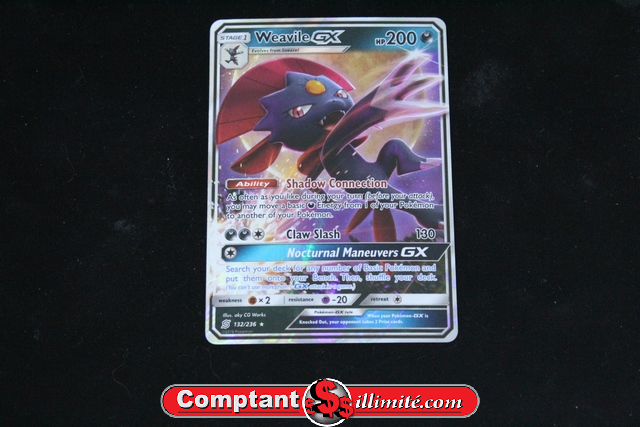 Carte Pokemon Weavile Ex 132/236 Cartes