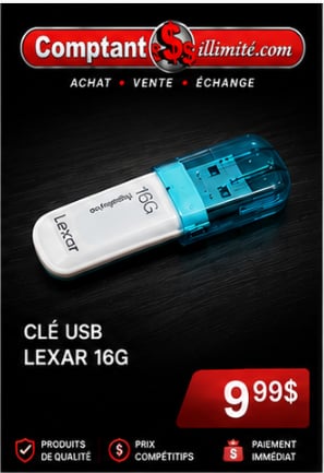 Clee Usb 16GB Lexar ljdv10-16gb