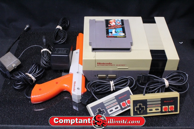 Console NES + 2 Manette + Fusil + Mario Bros Duck Hunt Nintendo nes-001
