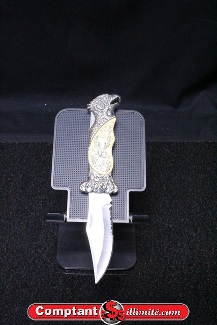 Couteau de Poche Tête D aigle Décoratif China Stainless
