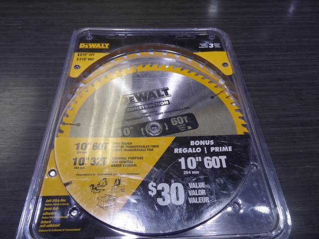 Ensemble de 2 lames 10po pour banc de scie Dewalt china