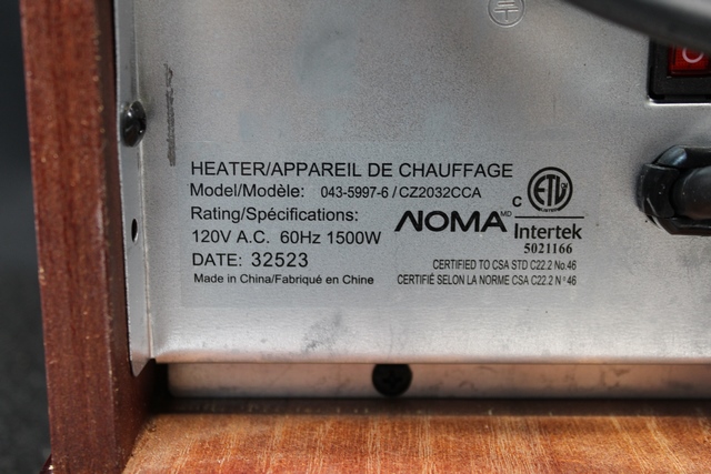 Foyer Chauffrette Noma 1500watts 043-5997-6 - Image 2