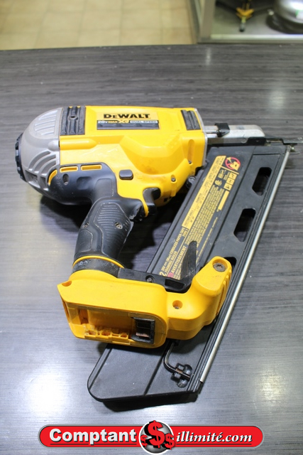 Fusil a clou Dewalt+ batt + chargeur + boite dcn692