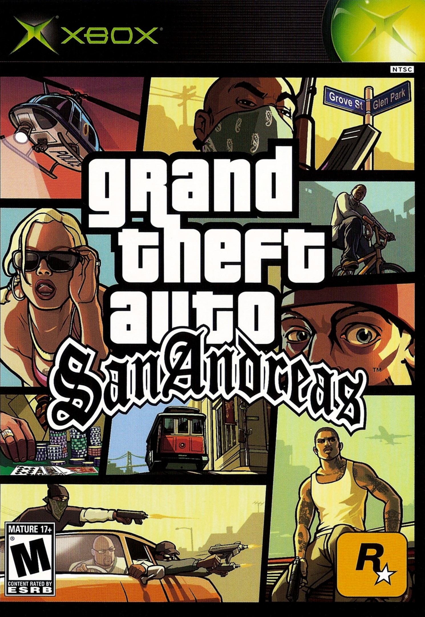 Grand Theft auto San Andreas (sans pochette) MICROSOFT XBOX
